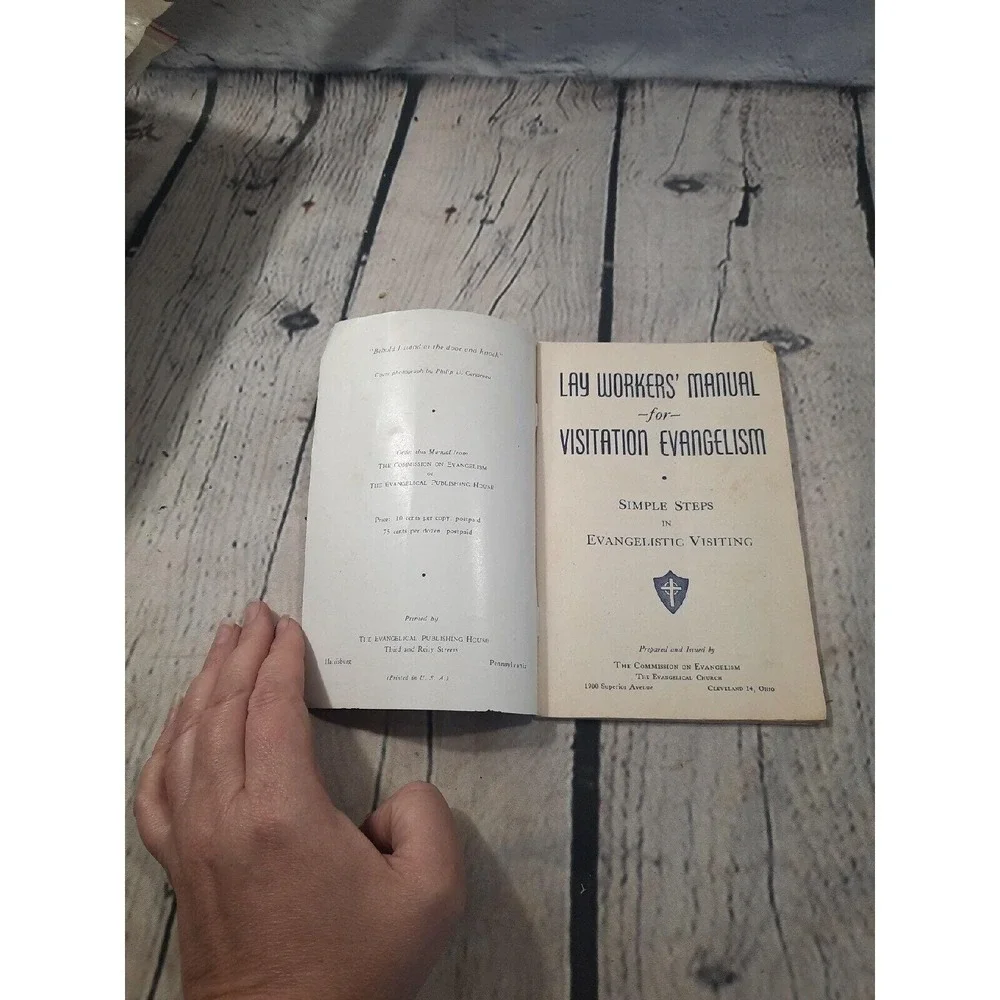 Lay Workers Manual for Visitation‎ Evangelism Booklet VTG Church 32pg READ